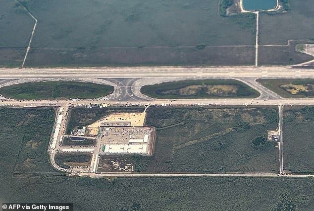 The migrant detention center is located deep in the swamps of the Florida Everglades, approximately 50 miles west of Miami