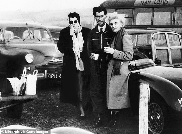 Ellis standing next to David Blakeley, who she shot dead in 1955