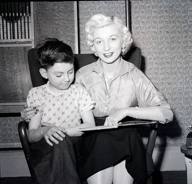 Ellis with her son Andre, who took his own life in 1982 - 27 years after his mother's death
