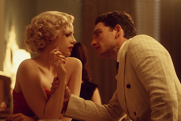 Pictured: Lucy Boynton as as Ruth Ellis and Laurie Davidson as David Blakely