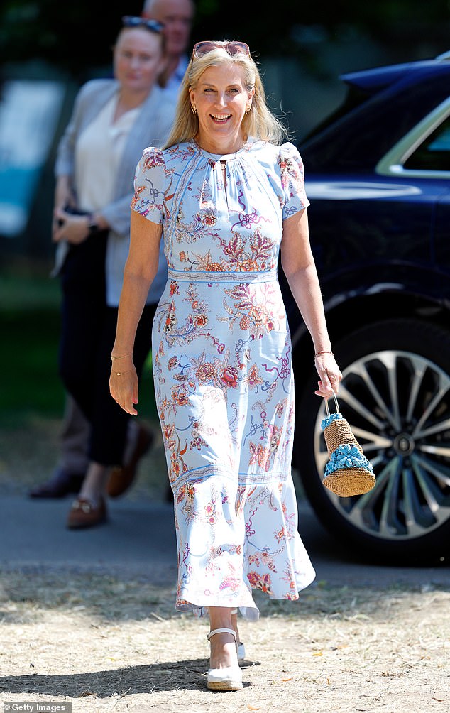 Sophie, Duchess of Edinburgh visits the RHS Hampton Court Garden Festival at Hampton Court Palace on June 30, 2025