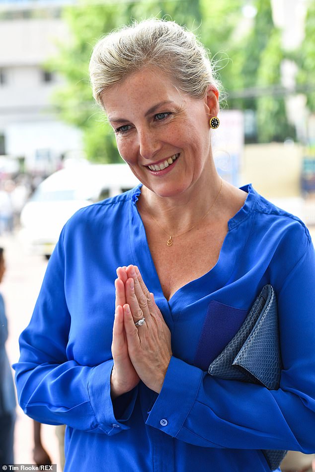 Sophie visit to the Niloufer Hospital, Central Hyderabad, India, on April 30, 2019