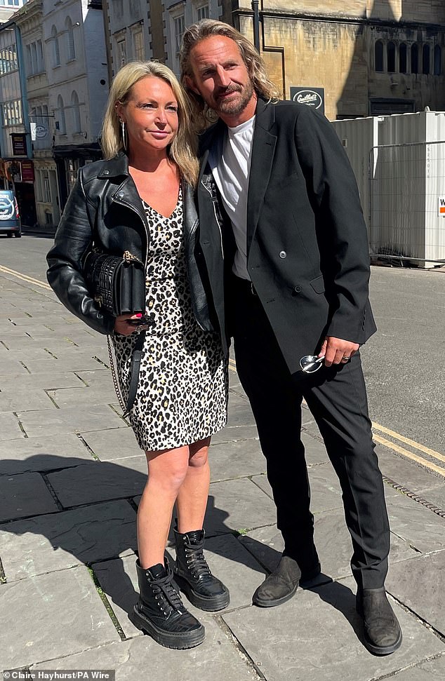 It comes just days after the charges were dropped against an actor who was arrested while filming the hit TV show Rivals. Nigel Adams, 45, (pictured with his girlfriend), was arrested on June 4, while performing a polo scene with former EastEnders star Danny Dyer