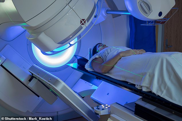 However researchers found that breast cancer patients treated with radiotherapy were significantly less likely to go on to develop Alzheimer’s than women who hadn’t received the treatment (file image)