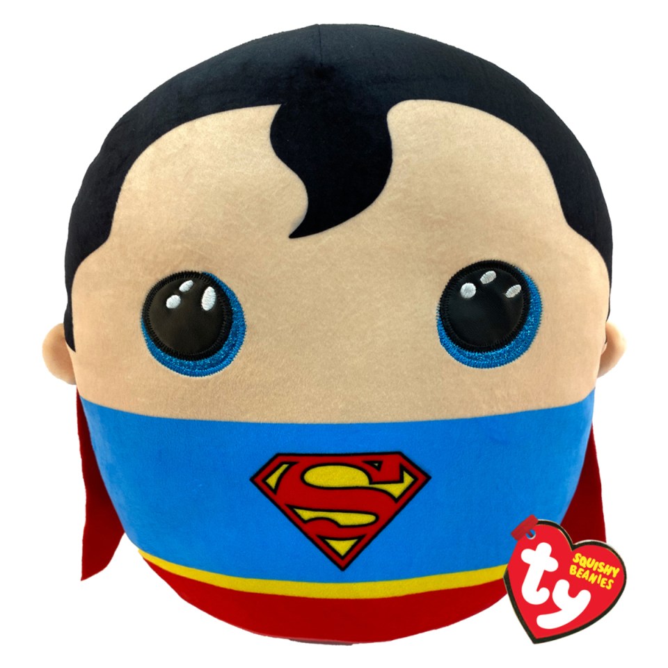 Ty Squish-a-Boos DC Superman plush toy.