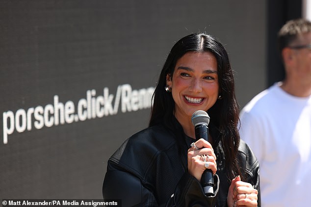 Ms Lipa, said to be worth £100million, has been a Porsche ambassador since 2023