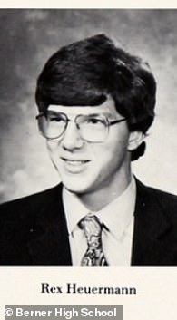 A 1981 Berner High School yearbook photograph of Gilgo Beach murder suspect Rex Heuermann