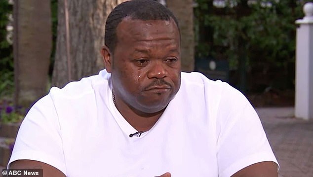 Kamiyah hit out at the man who had called himself her father for the past 18 years, Charles Manigo after he cried on the witness stand and told the press his partner Williams had lied to him about the child's origins. Manigo also tearfully spoke with ABC News, as shown above