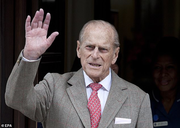 Philip after he was discharged from hospital. The Duke watched the concert from his hospital bed and was reportedly touched by the public show of support for him