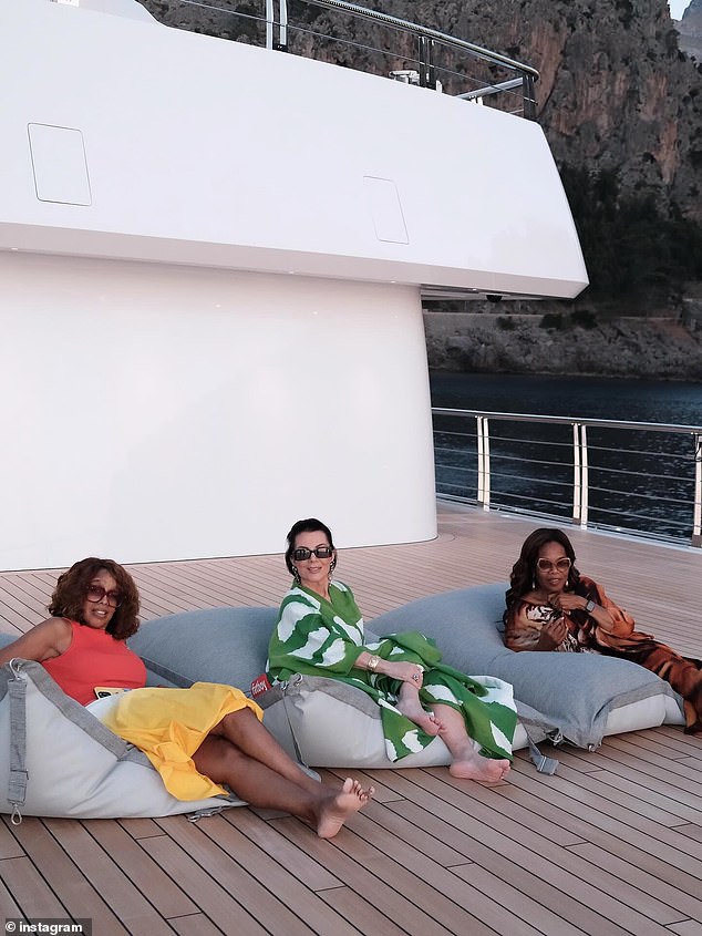 The three women ¿ who looked stylish as they lounged on a yacht ¿ were seen getting close weeks earlier at Jeff Bezos and Lauren Sánchez's wedding in Venice