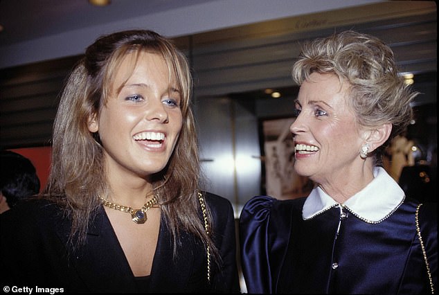 Sonia had a tense relationship with her daughter Deborah. Pictured in 1992