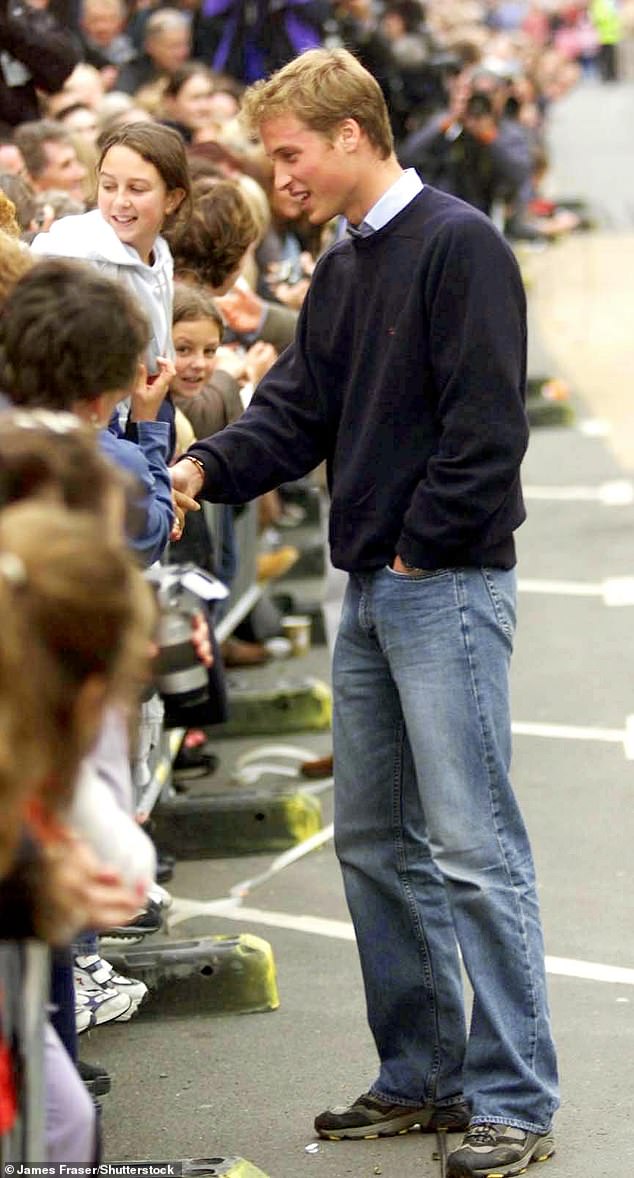 William arriving at St Andrews in September 2001, when he began his four-year course
