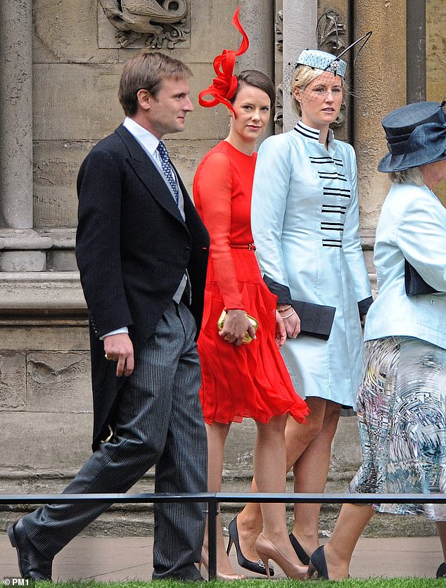 Arabella arrives at William and Kate's wedding at Westminster Abbey