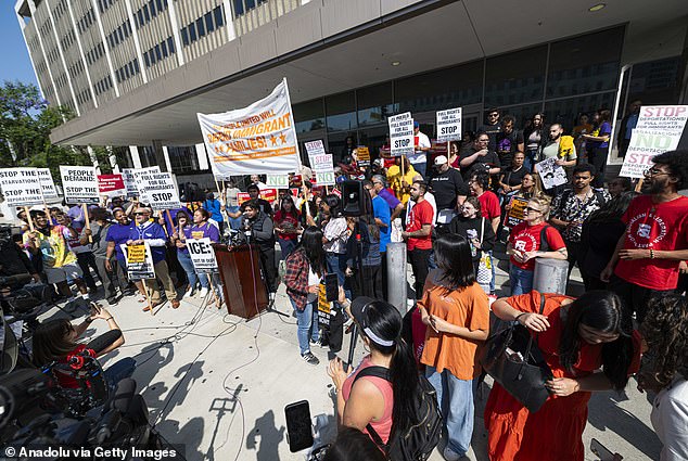 Homan decried the protests against ICE agents that have sprung up throughout the country