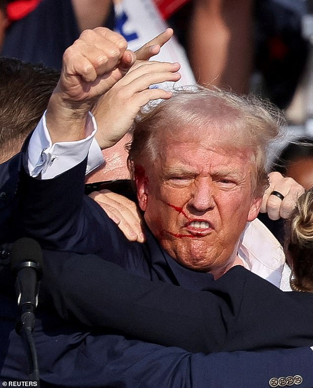 Former President Trump was clipped in the ear by one bullet fired by Thomas Crooks at the Butler rally