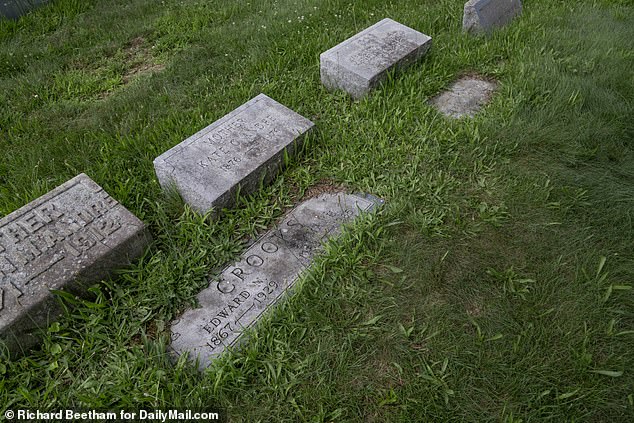 While Crooks body was cremated just 10 days after the shooting, it is unclear exactly what the family have done with his remains. There is no plaque or obvious burial spot at the family¿s plot of land in Mount Royal Cemetery, Glenshaw, which is home to three generations of Crooks (pictured)