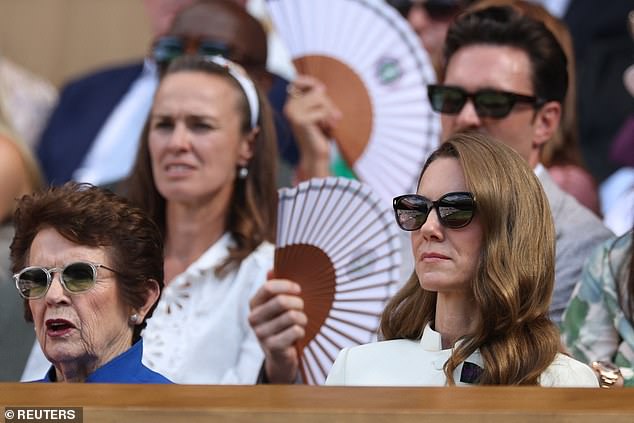 The Princess of Wales wears a pair of chic sunglasses as she prepares to watch the final