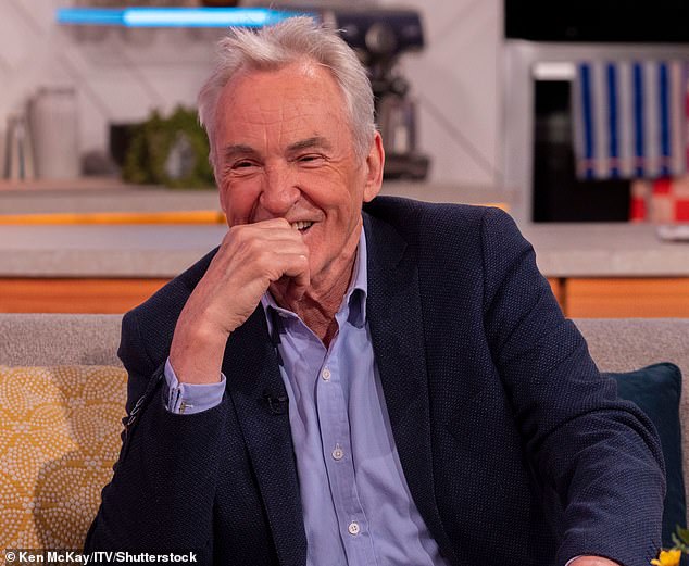 Larry says finding fame playing Mick and Archie is a reward for his years of hard graft, many of which took place on stage, as well as the small screen (pictured April 2025)