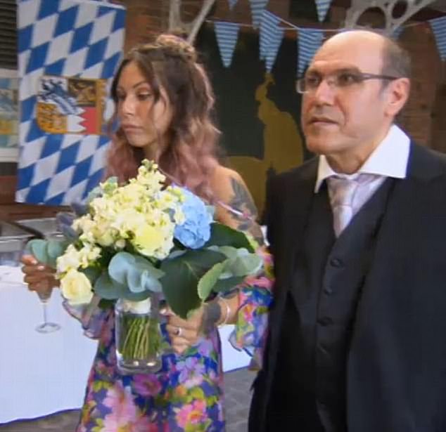 In a series first, Sofia (left, with her father) and Craig, from Luton, who had been together for eight years, had nuptials so bad it made them back away from marriage entirely
