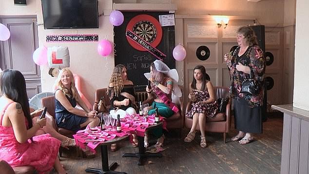 Craig planned a brewery tour in their hometown for Sofia's hen do (pictured) - while he and his pals jetted off to Prague for his stag