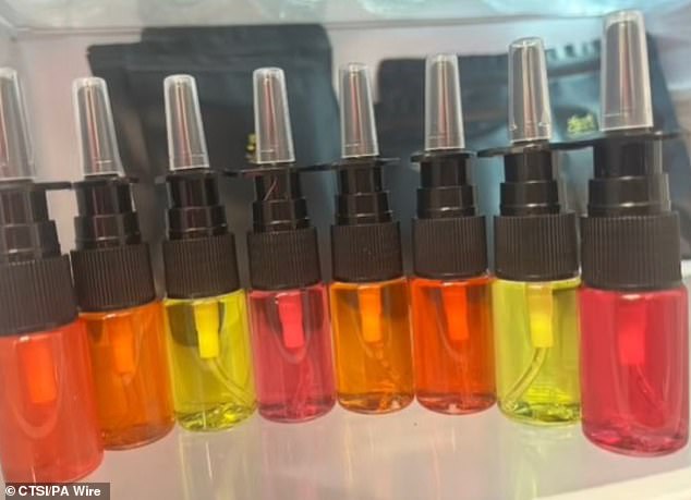 CTSI have issued an urgent warning over nasal tanning sprays. Some examples pictured here