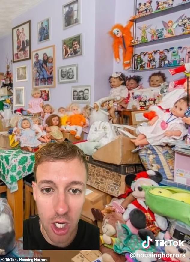 The TikTok star said he had never seen so many toys inside a house in his life