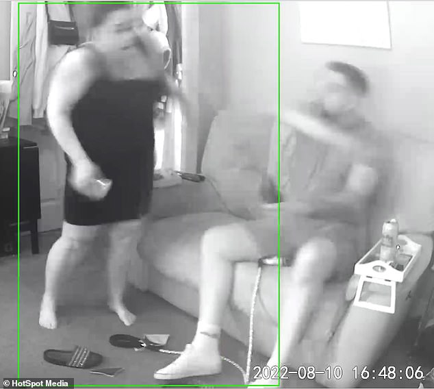 Several of Grundy's attacks on his partner Gemma were caught on her home cameras, which she had installed to keep an eye on her beloved dogs
