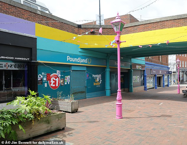 These days, even shops like Poundland can't survive in the town