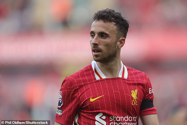 Jota’s widow, Rute Cardoso, and members of his family visited the floral memorial that has been laid at Anfield