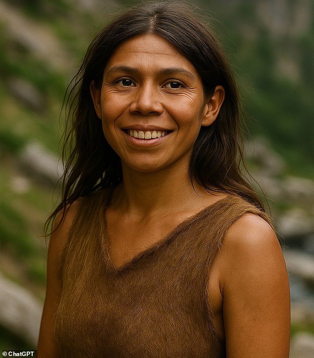Scientists now think that Neanderthal and Homo sapiens populations interbred frequently, gradually exchanging genes between both species (AI Impression)