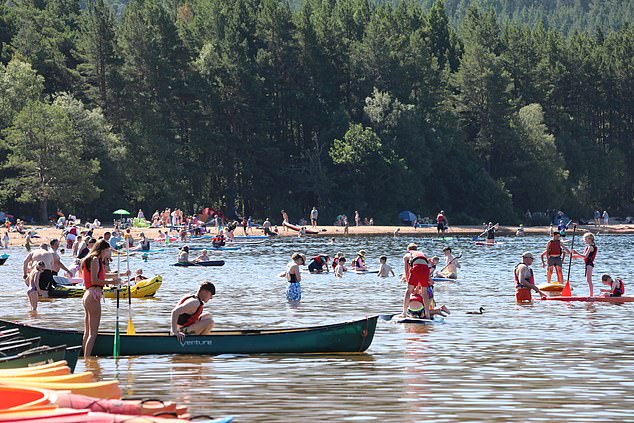 AVIEMORE: Crowds took to the water as Scotland was scorched on July 12, 2025