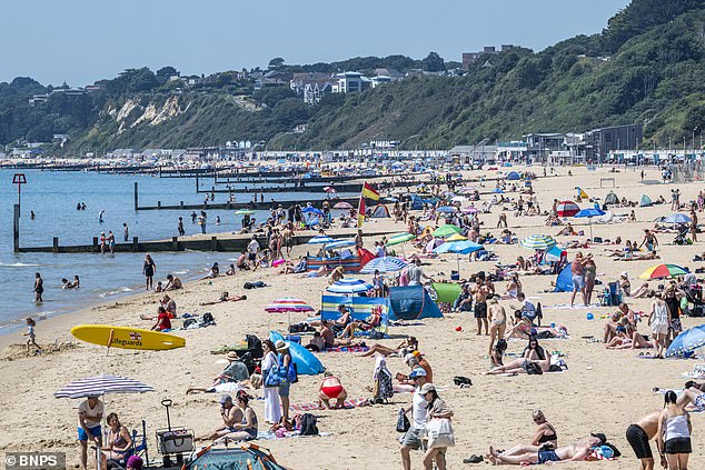 DORSET: Thousands of people flock to the beach in Bournemouth on July 12, 2025