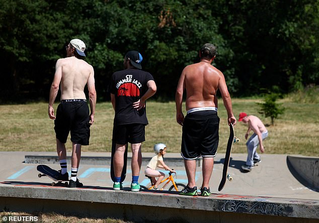 LONDON: People skate at the skate park in Crystal Palace Park on July 12, 2025