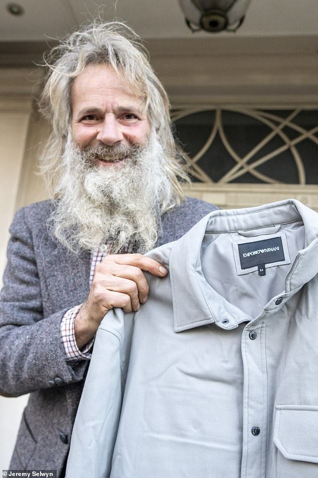 Last year, he received a £500 Armani jacket and trousers to keep him warm