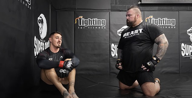Hall has turned from weights to the octagon and is friends with UFC heavyweight champion Tom Aspinall