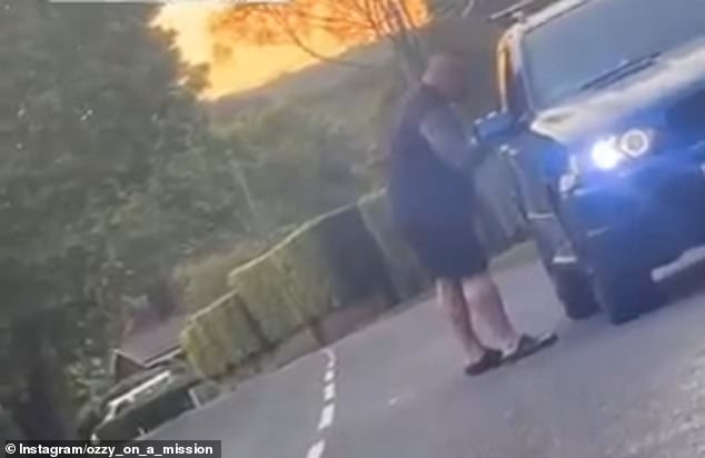 Earlier this year, Hall was involved in a furious row with motorists parked outside his Staffordshire home