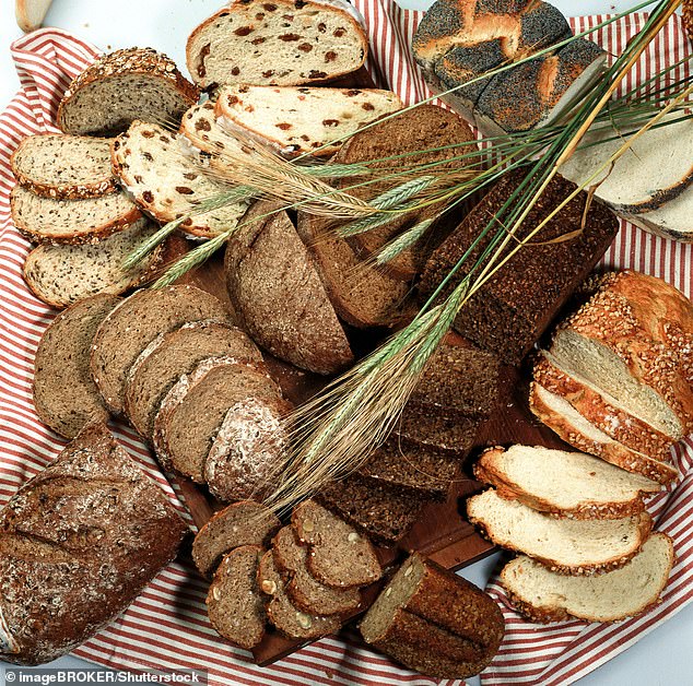With high fibre intake associated with lowering the risk of heart disease, stroke, type two diabetes and bowel cancer, multi-grain breads are seen as an ideal way to improve your health (Stock Image)
