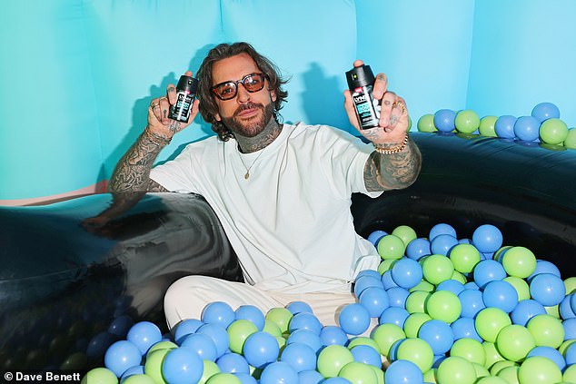 It came as Pete joined forces with Lynx to celebrate the launch of their new Lower Body Spray