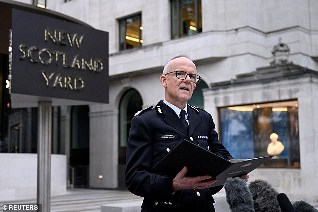 The Met Police Commissioner said there was a history between policing and black communities