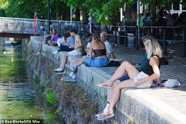 BRISTOL: People sat by the water as Bristol hit 31C on July 13, 2025