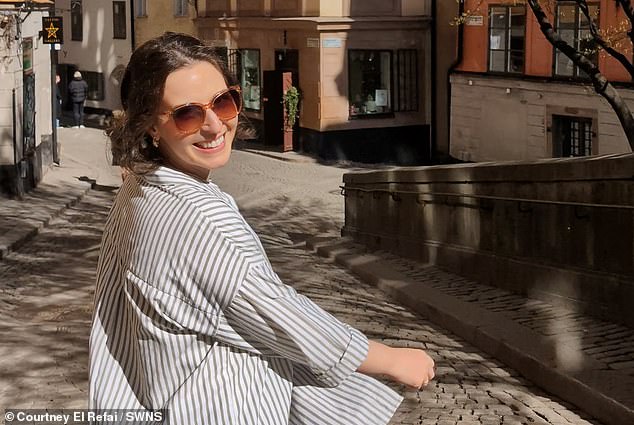 Even though the pay is higher in the US, Courtney says living in Sweden comes with major perks, including free daycare for her daughter and universal healthcare