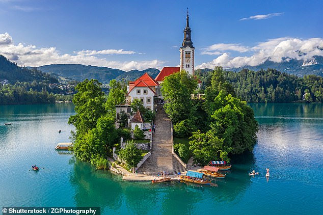 The Church of the Assumption sits on Lake Bled, the star of the Julian Alps National Park