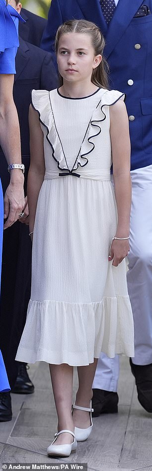 Princess Charlotte at Wimbledon today
