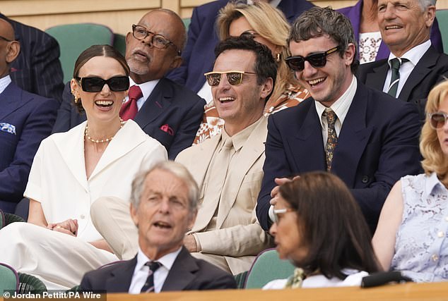 The best pals were snapped as they watched the action of final day of action from this year's competition at the All England Lawn Tennis and Croquet Club