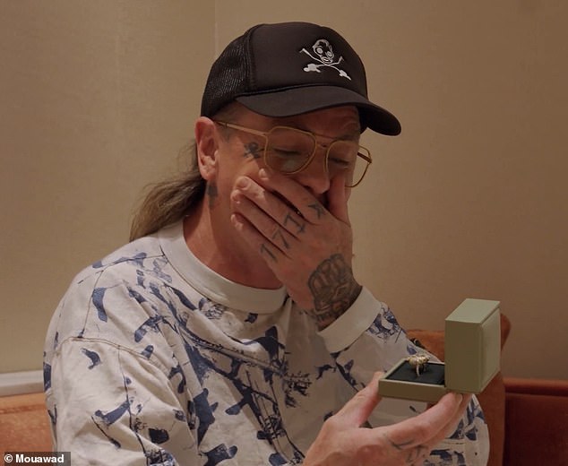 The MailOnline exclusively revealed how the Slipknot musician turned to luxury jeweller Mouawad to help him create the custom sparkler which also paid tribute to his partner's late friend Joan Rivers