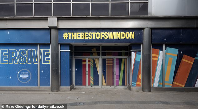 Several former showpiece Brunel Centre stores like House of Fraser and Marks & Spencer , which closed in 2021 and 2023 respectively, are emblazoned with the slogan '#The Best of Swindon'