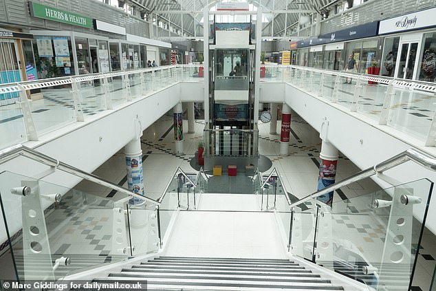The inside of The Brunel Centre is almost abandoned with no footfall at 11am on a Wednesday morning