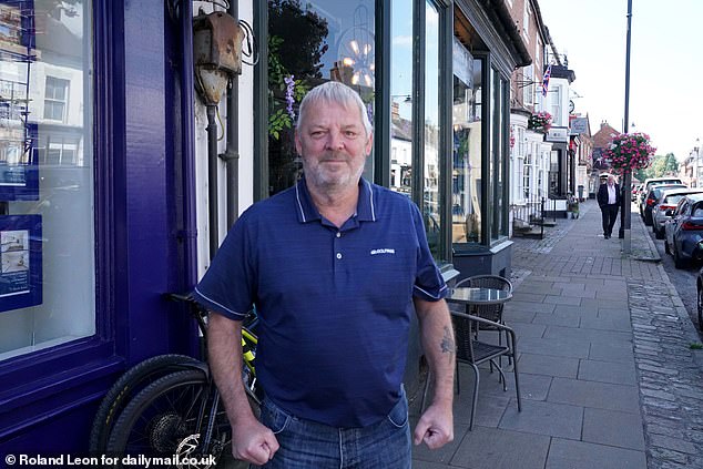 David Whitaker (pictured), 61, who has lived in Eccleshall for 10 years loves living in the village