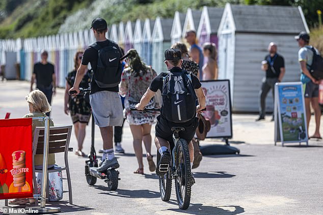 Cyclists ignoring local rules that ban it at this time of year. Fiends on two wheels remain as big a gripe as any for locals