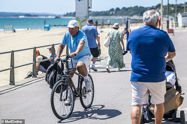 Mike spends much of his day politely reminding speeding cyclists that bikes are banned from the path at this time of year